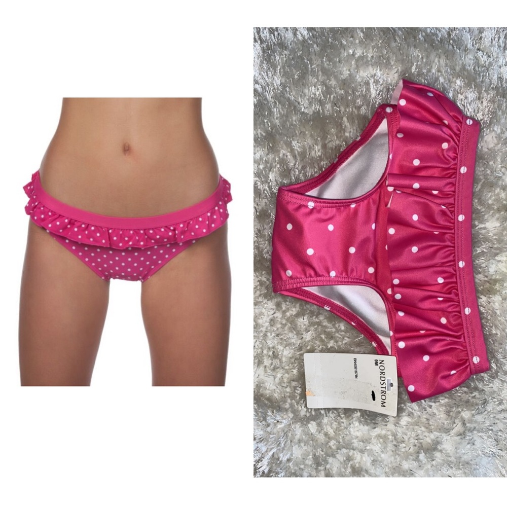 Panache Betty Polka Dot Low Rise Frill Bikini Swimsuit Swim Bottom - Picture 2 of 9